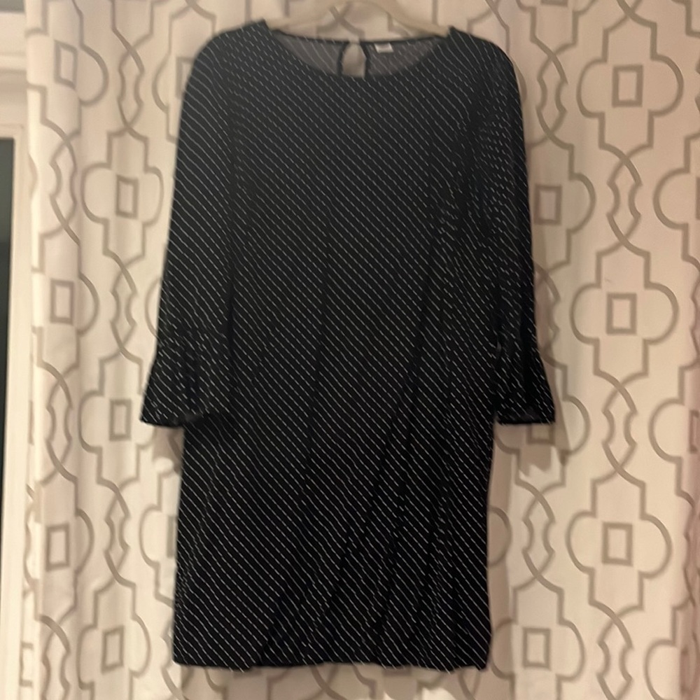 Old navy dress, black with white dots, size M